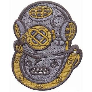   Diver Patch Embroidered Iron On Scuba Diving Shipwreck Emblem Souvenir
