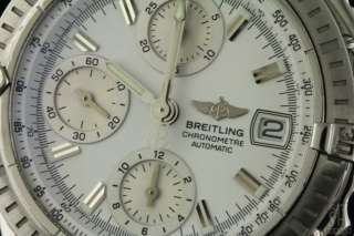 BREITLING STAINLESS STEEL A13352 AUTOMATIC CHRONOGRAPH MENS WATCH W 