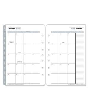   Two Page Monthly Calendar Tabs   Jan 2012   D