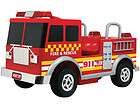 NEW RED 12v BATTERY OPERATED FIRE TRUCK RIDE ON CAR POWERED TOY