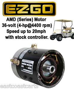 EZGO 36 volt SERIES Golf Cart High Speed Motor (20mph with stock 