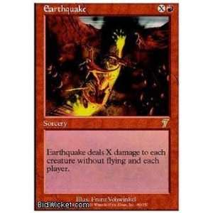   Magic the Gathering   7th Edition   Earthquake Near Mint Foil English