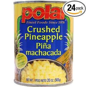 MW Polar Foods Crushed Pineapple with Natural Juice, 20 Ounce Cans 
