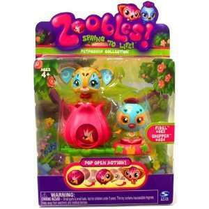  Zoobles Twobles Bird & Cat with Happitat Toys & Games