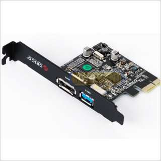 USB 3.0 + eSATA to PCI E PCI Express SuperSpeed 5Gbps Adapter Card NEC 