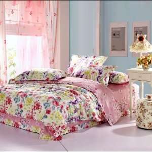 Bedding active cotton twill four pieces rural 1.5 ~ 1.8 for bed 