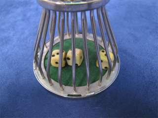 Vintage Hourglass Birdcage Game Dice Tumbler Roller  