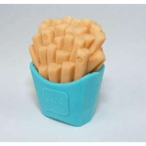  French Fry Japanese Eraser, 2 Pack. Blue Pack Toys 