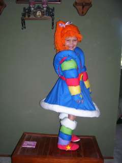 Girls sz 7 Rainbow Brite Bright handmade halloween costume only one on 