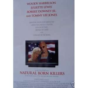  Natural Born Killers Double Sided Original Movie Poster 