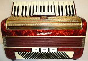   German ACCORDION WELTMEISTER 120 bass. Classic German accordion  