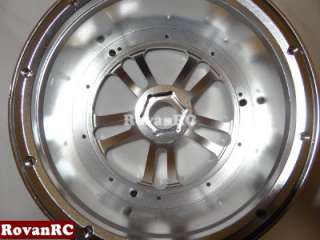 Rovan HD CNC Aluminum wheels and beadlocks fits HPI Baja 5B SS Buggy 