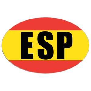  Euro Oval ESP Espana (Spain) Flag Sticker 