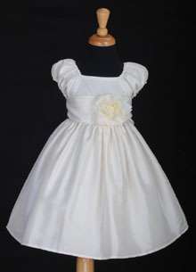TAFFETA FLOWER GIRL DRESS PINK BLACK 12M 18M 2 4 6 8 10  