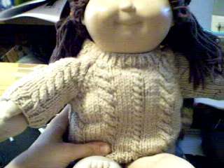Cable Twist Sweater Handmade for American Girl Doll  