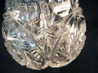   ABP American Brilliant Period Cut Glass Round Crystal Bowl  
