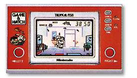 Vintage Tropical Fish Nintendo Game & Watch Wide Screen  