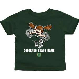 Colorado State Rams Toddler Cheer Squad T Shirt   Green  