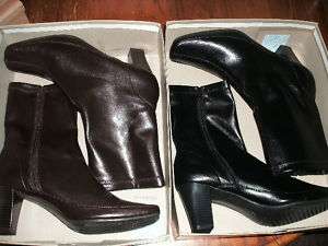 NEW WOMENS SHOES BLACK ~ BROWN ANKLE BOOTS A2 AEROSOLES  