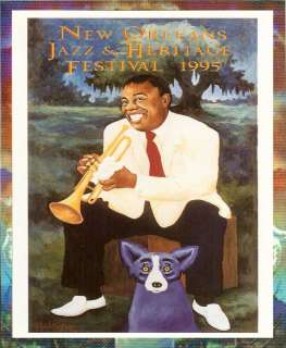 1995 New Orleans Jazz Festival Poster Card  