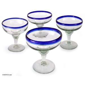    Margarita glasses, Happy Hour (set of 4)