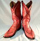   HANDCRAFTED MOC TOE ALL LEATHER BOOTS MENS SIZE 9 1/2D MADE IN MEXICO