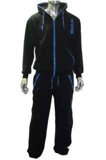 Location Clothing   Mens Location Connect Black Full Fleece Tracksuit 