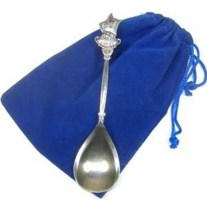   Silverplated Souvenir Spoon in Gift Bag   Norway 