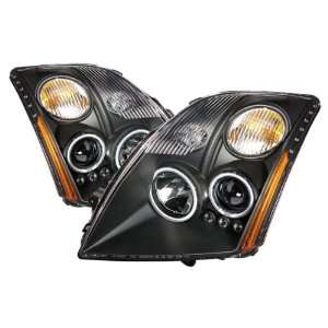  07 11 Nissan Sentra Black CCFL Halo Projector Headlights 