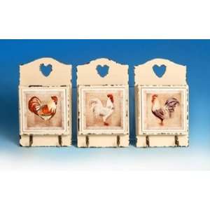  Assorted rooster lettter holders