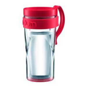  Bodum H2O Travel Mug with Clip Handle, 12 oz., Red 