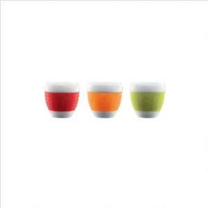  Bodum Pavina 6 Piece Espresso Cup Set With Silicone Grips 