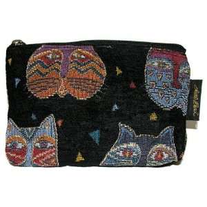  Laurel Burch Tapestry Feline Frolick Cosmetic Bag Blck By 