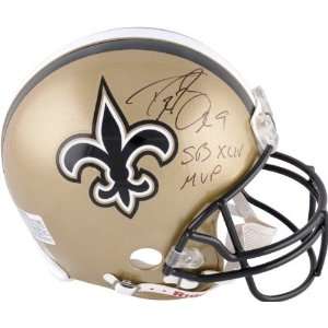 Drew Brees Autographed Helmet  Details New Orleans Saints 