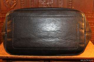 CHIC~Authentic Ink Black Leather Mini~ COACH ~Small Hobo Handbag 