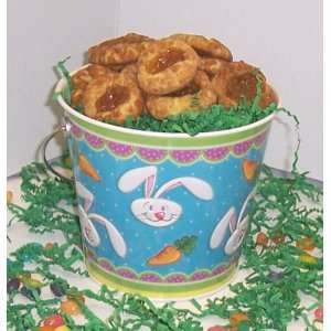 Scotts Cakes 1 lb. Cinnamon Apple Butter Cookies in a Blue Bunny Pail 