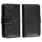   Pouch Pocket Case Cover w/ Credit Card Wallet For iPhone 4 G 4S