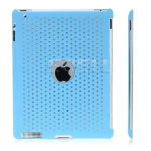  Ecell   SKY BLUE PERFORATED MESH BACK CASE FOR APPLE iPAD 