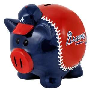 MLB Atlanta Braves Forever Collectibles Large Thematic Piggy Bank 