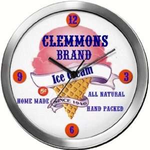   CLEMMONS 14 Inch Ice Cream Metal Clock Quartz Movement Kitchen