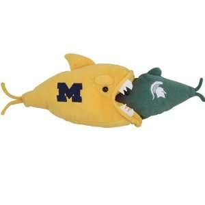  Michigan Wolverines Two Tone Plush Rival Fish Sports 