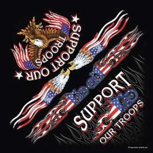  support our troops Bandana   Single Piece 22x22 100% 