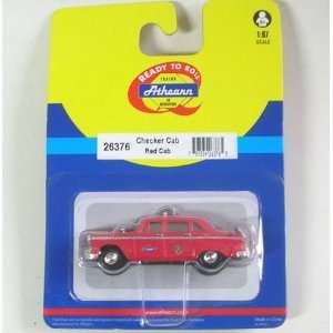  HO RTR Checker A8 Taxi, Red Toys & Games
