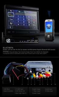 XTRONS D710G CAR DVD GPS BLUETOOTH IPOD TV SD  1DIN  