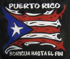 PUERTO RICO CAR DECAL STICKER BORICUA ~~~ with FLAG #76  