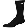 Nike 3 Pk Moisture Management Crew Sock   Black / White