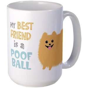  Pomeranian Poof Ball Pets Large Mug by  