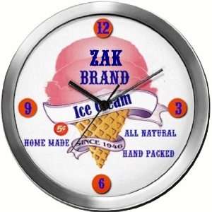 ZAK 14 Inch Ice Cream Metal Clock Quartz Movement  Kitchen 