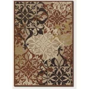  38 x 55 Area Rug Medallion Pattern in Tan Color