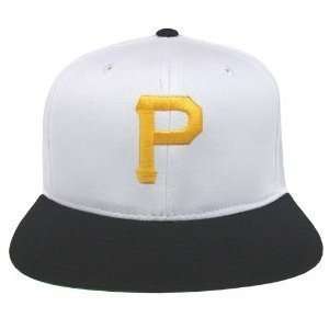  Pittsburgh Pirates Retro Snapback Cap Hat Wht Blk 